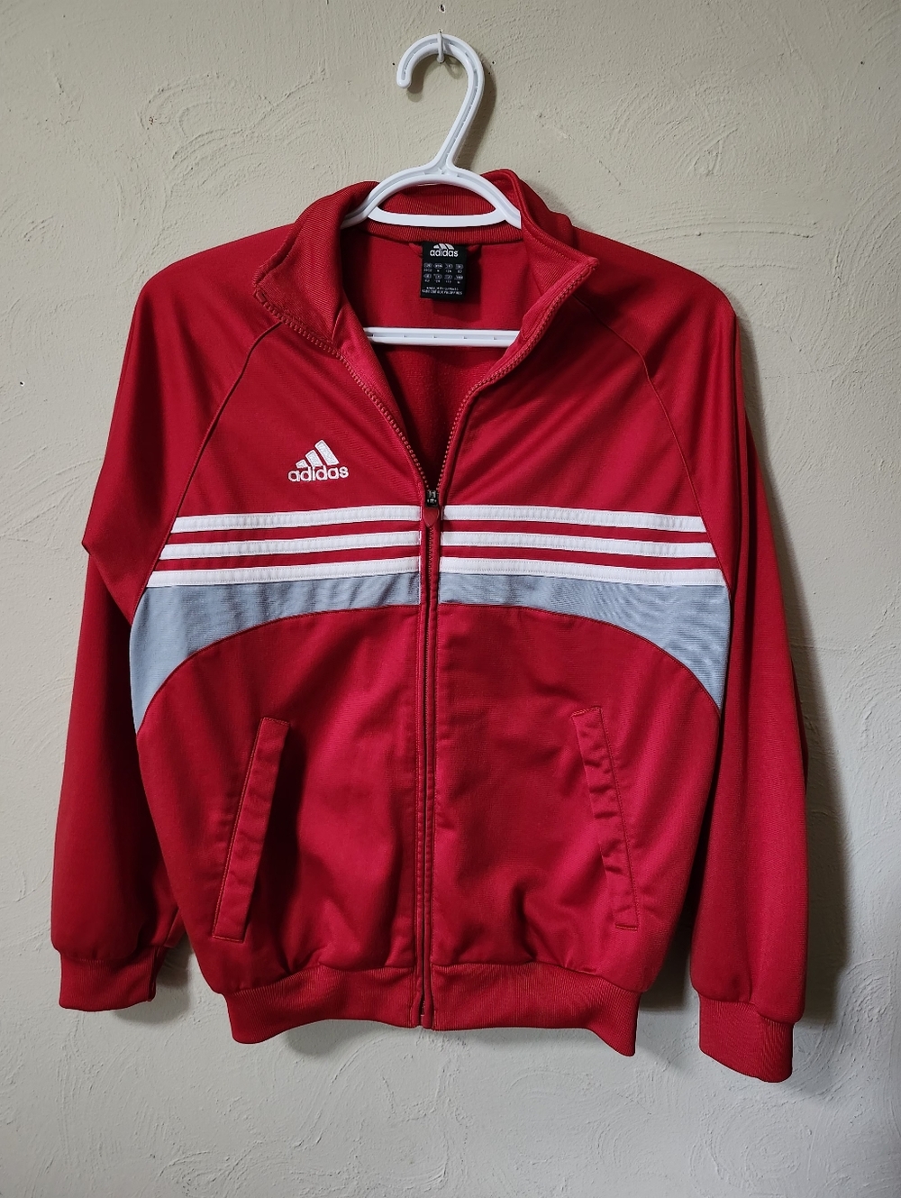 adidas Red Performance Track Jacket Retro 2005